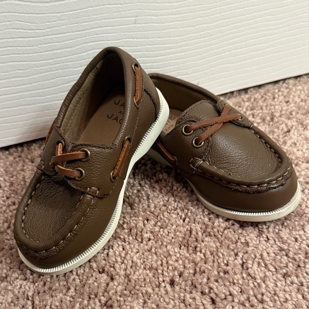 Janie and Jack Brown Kids Moccasins